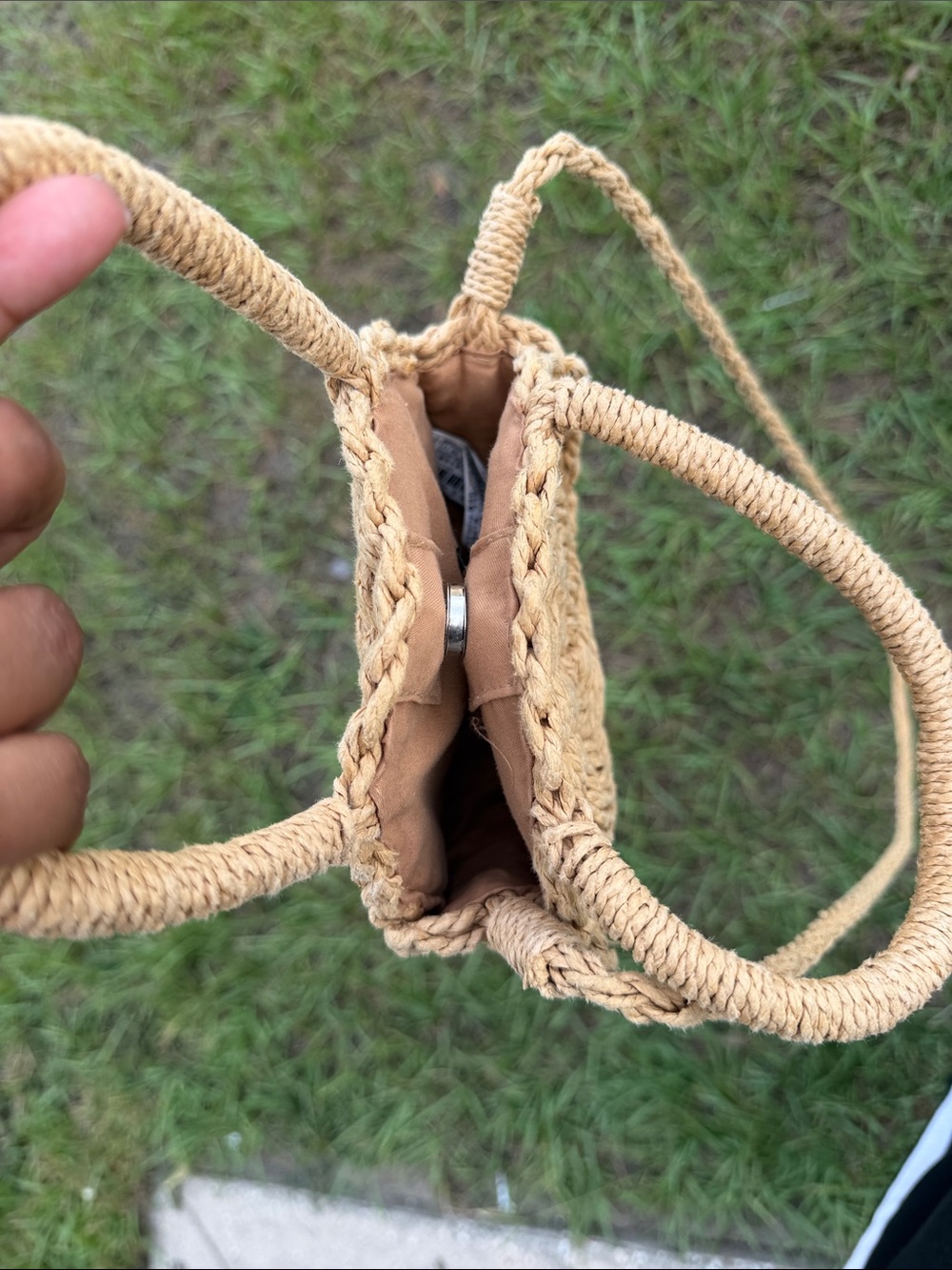 Forever 21 Woven Round Straw Crossbody Bag - Natural - Picture 3 of 4